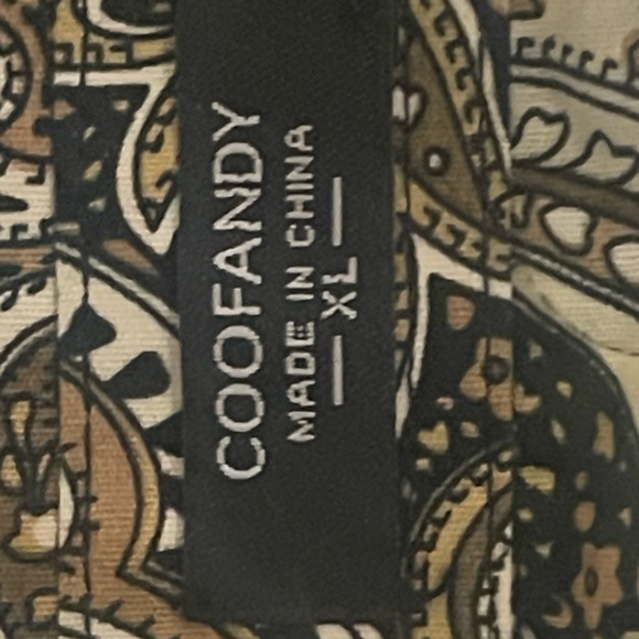 Coofandy Men’s XL Long Sleeve Button Up front shirt w/adjustable Sleeves - Picture 5 of 5